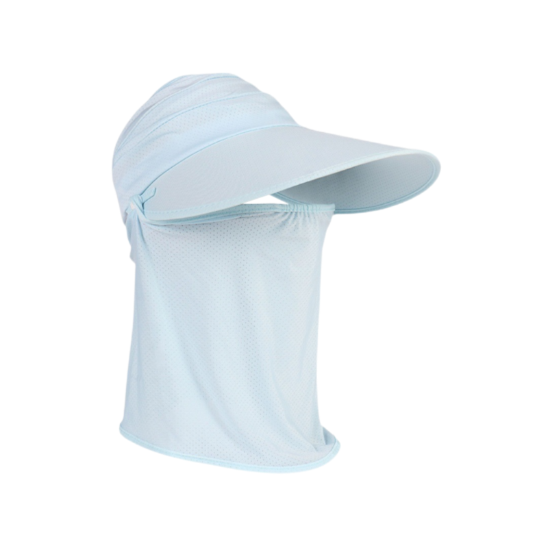 UV-Protective Ice Silk Face Veil Hat