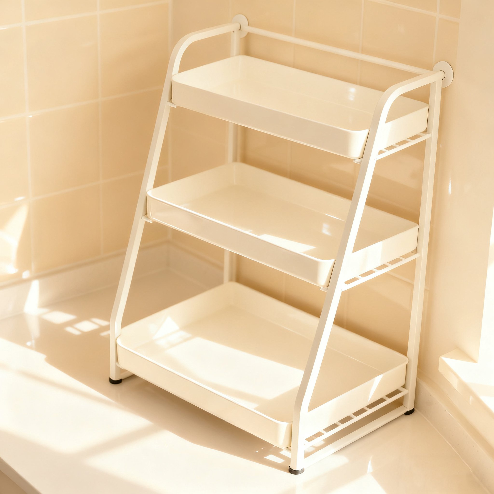 여러 조미료를 깔끔하게 정리한 선반