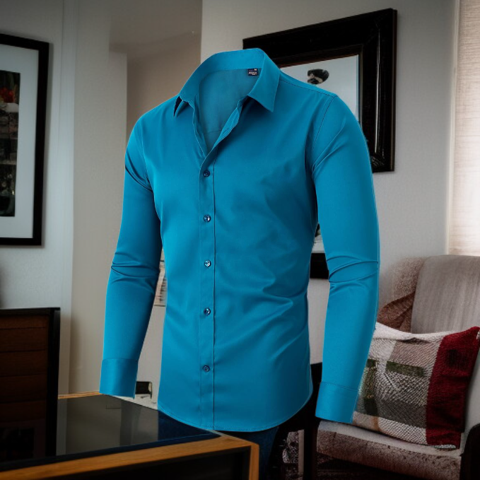 男士商務休閒透氣襯衫