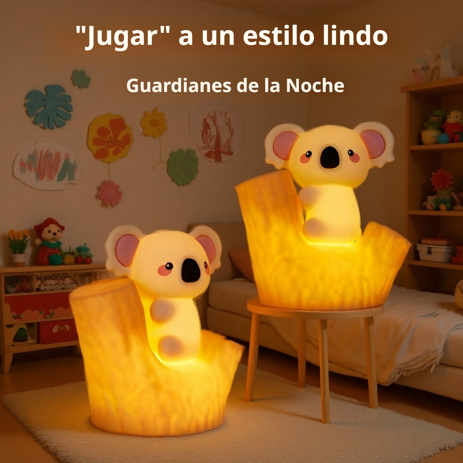 Lámpara táctil Koala con carga USB