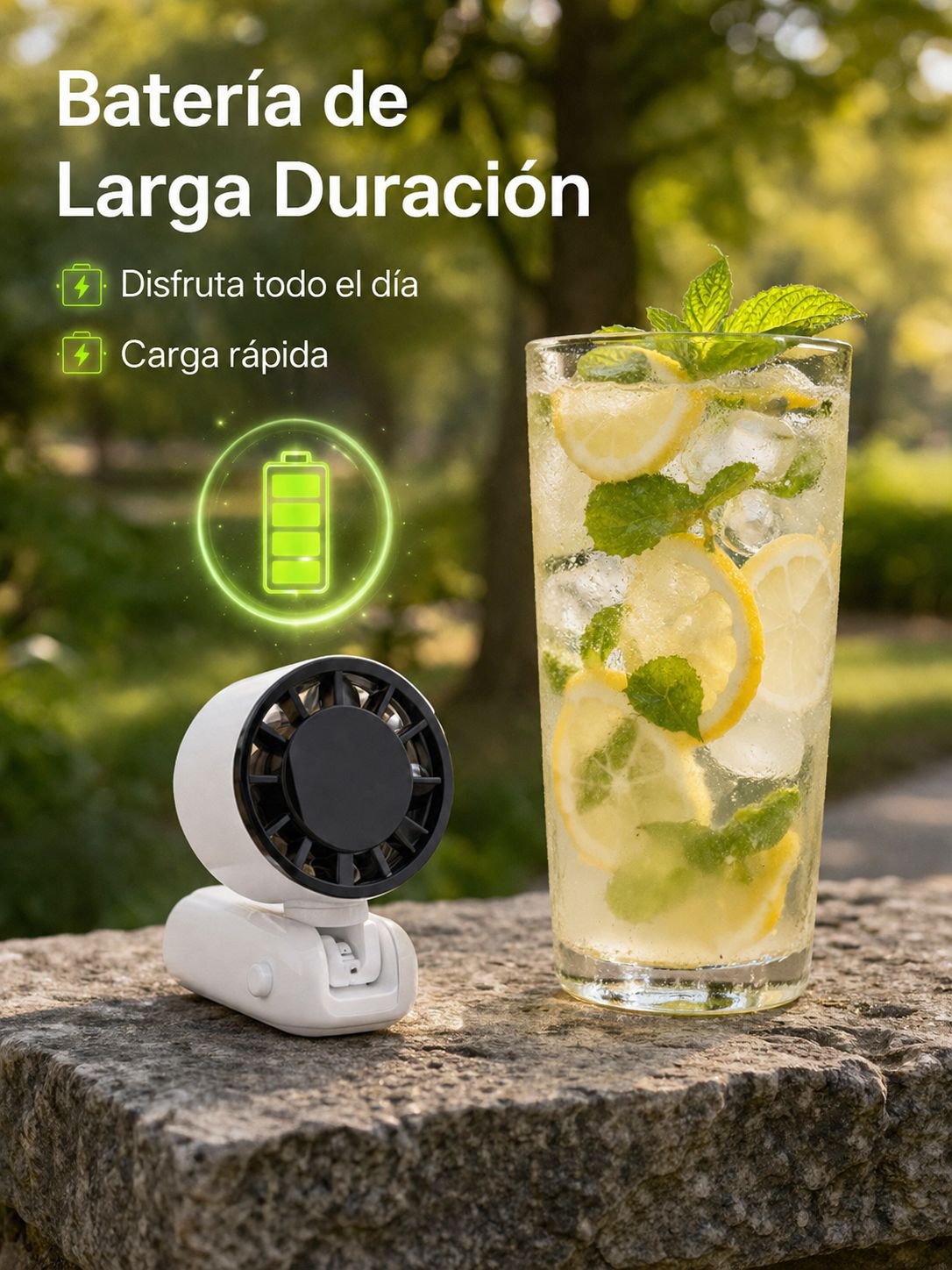 Ventilador de mano plegable portátil