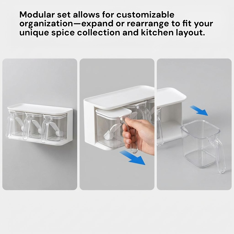 Kitchen Spice Jar Storage Organizer Rack