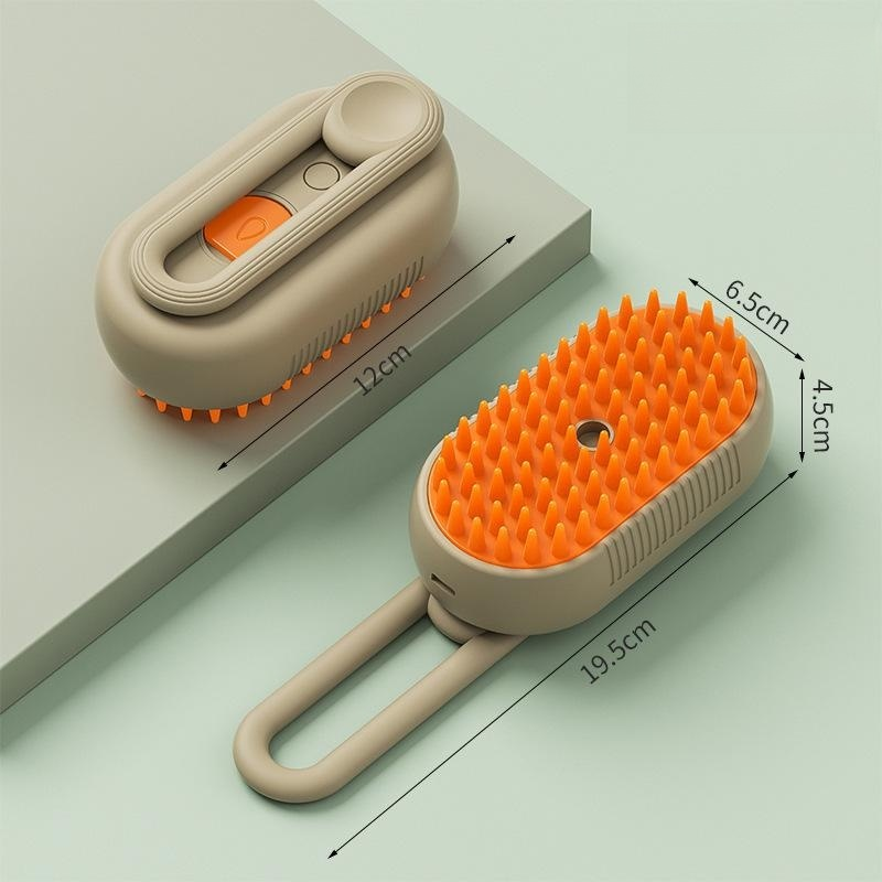 Brosse de toilettage pour animaux à vapeur électrique