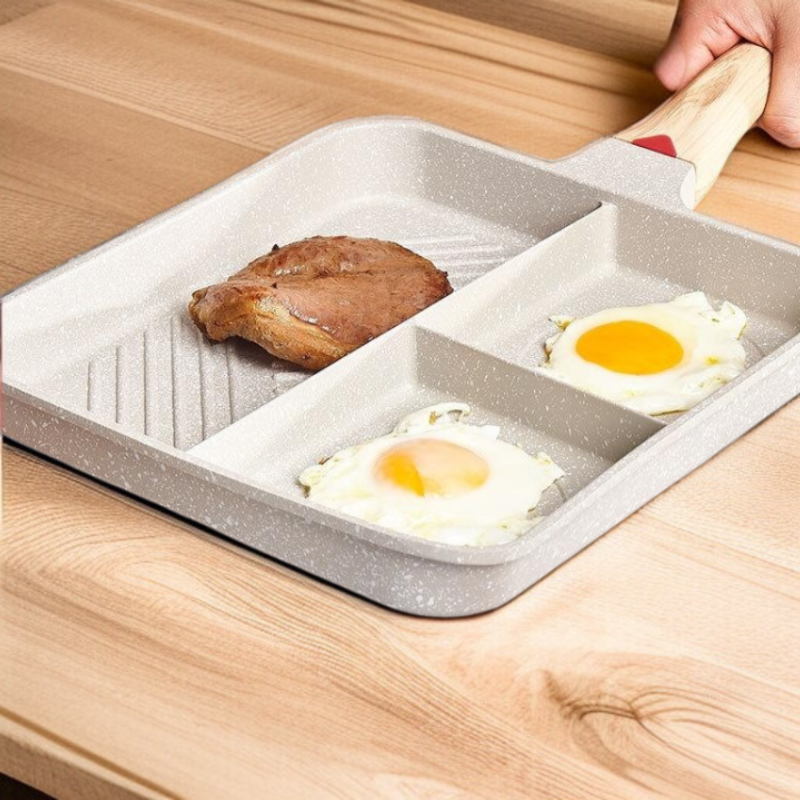Multifunctional Medical Stone Breakfast Pan for Eggs and Pancakes