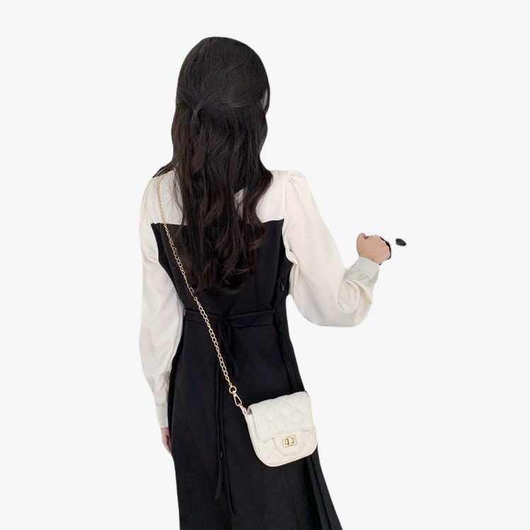 여성 스커트 봄 긴팔 원피스