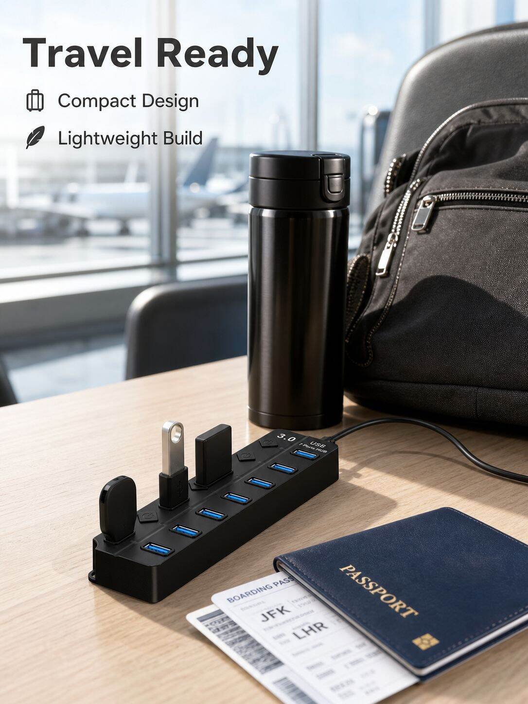 Usb Computer Splitter Seven Port Extended Hub