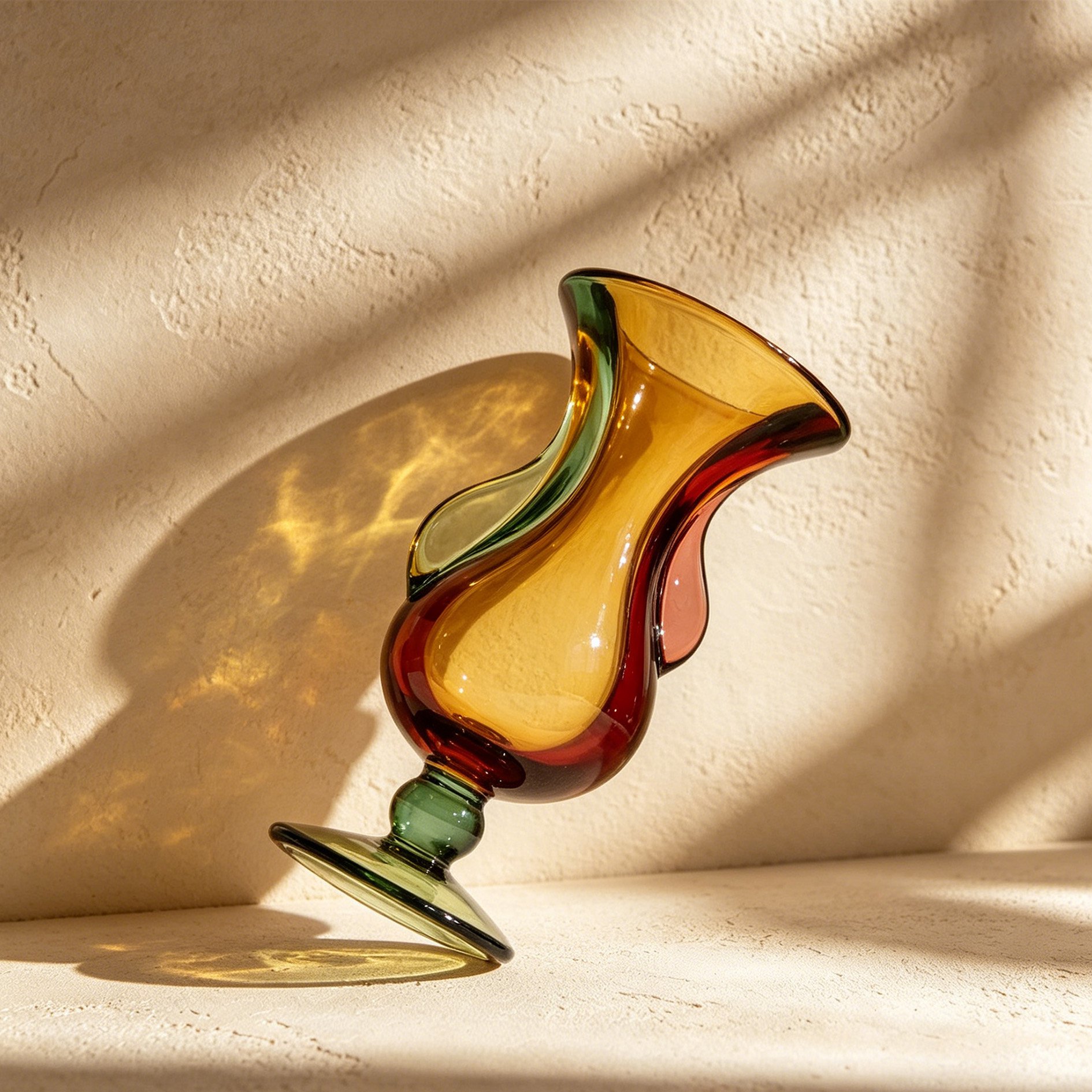 Colored Glass Vase