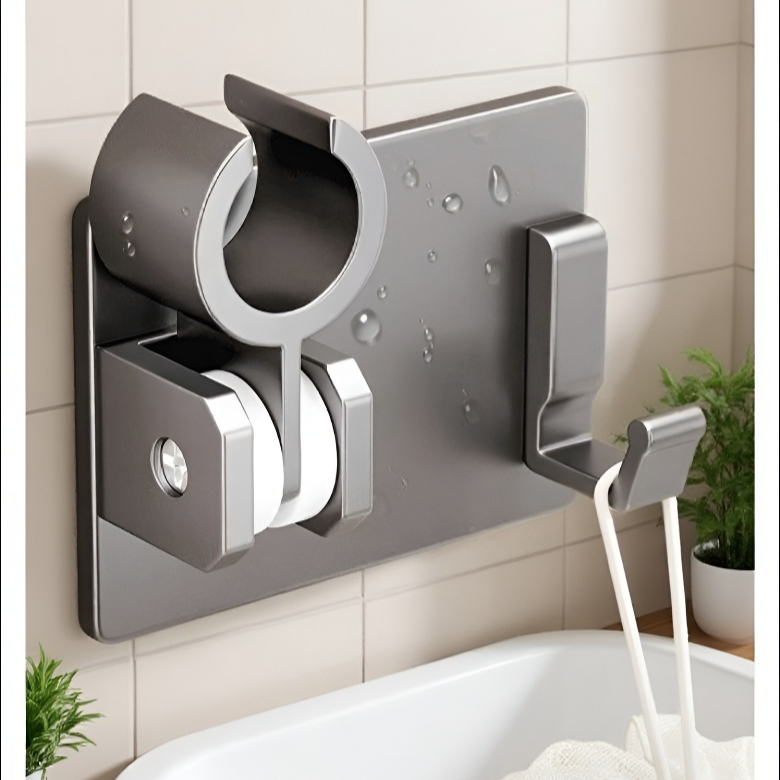 샤워기 거치대 사용으로 편리한 샤워 환경