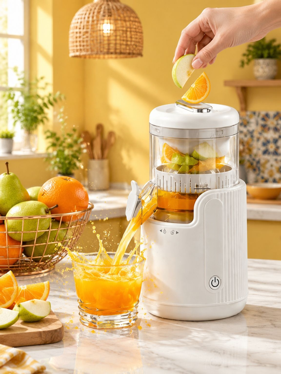 Exprimidor de jugos multifuncional para el hogar