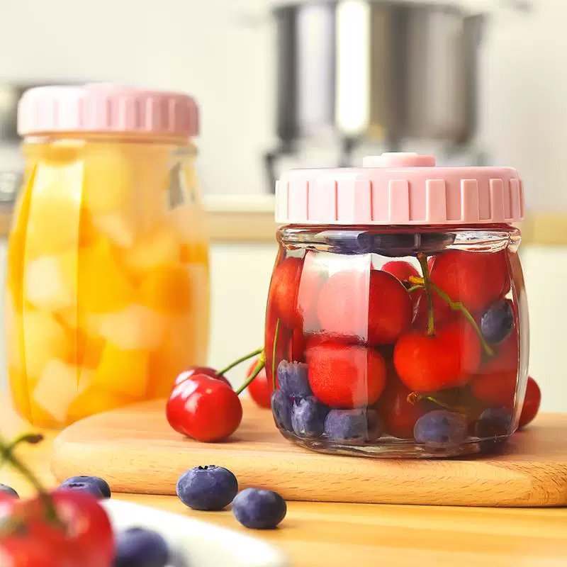 유리 간식 저장통