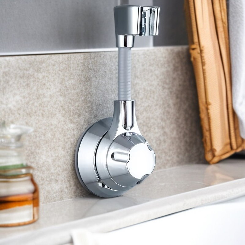 ขายึดฝักบัวแบบปรับทิศทางได้ ติดตั้งง่ายไม่ต้องเจาะผนัง