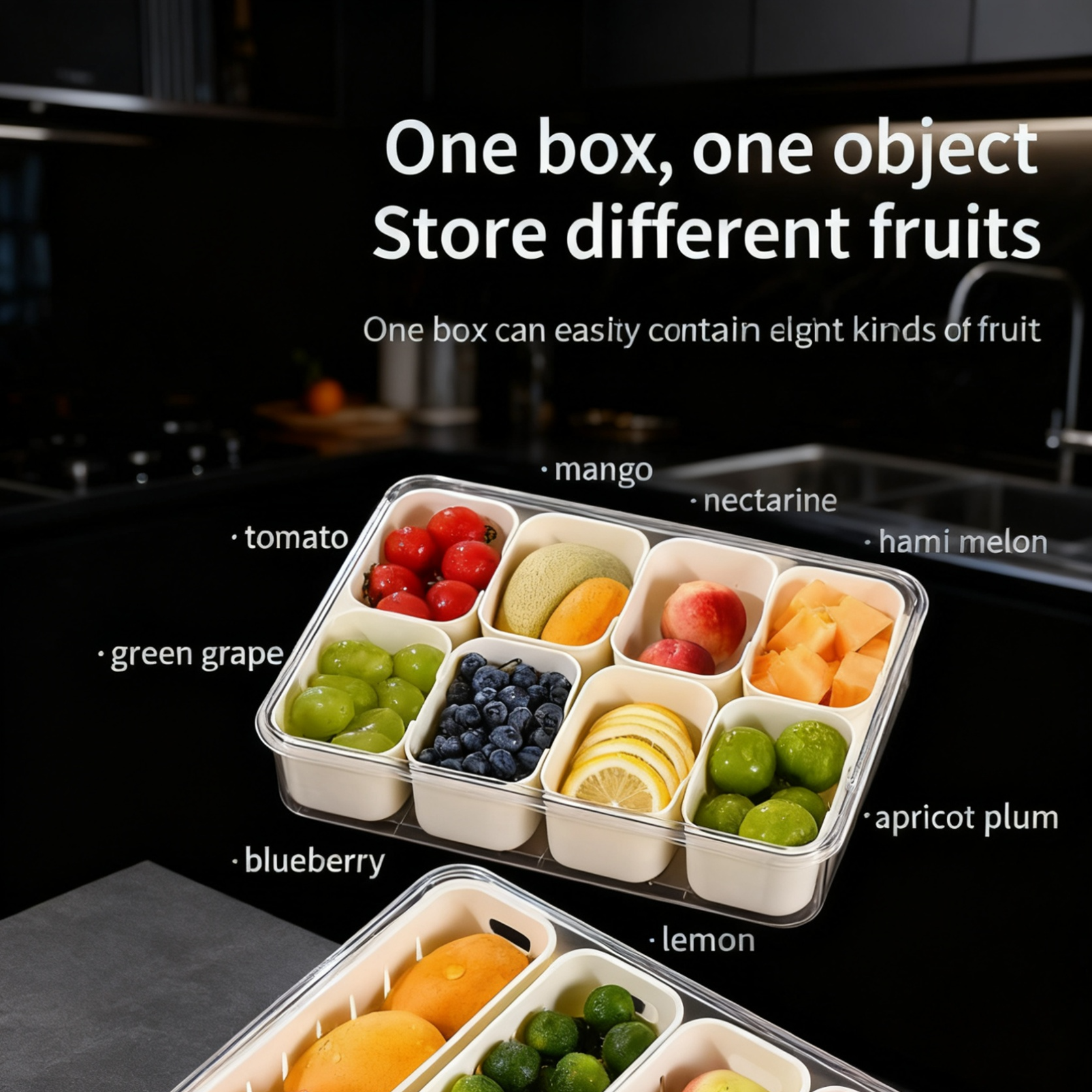 Heart-Shaped Salad and Fruit Fresh-Keeping Container