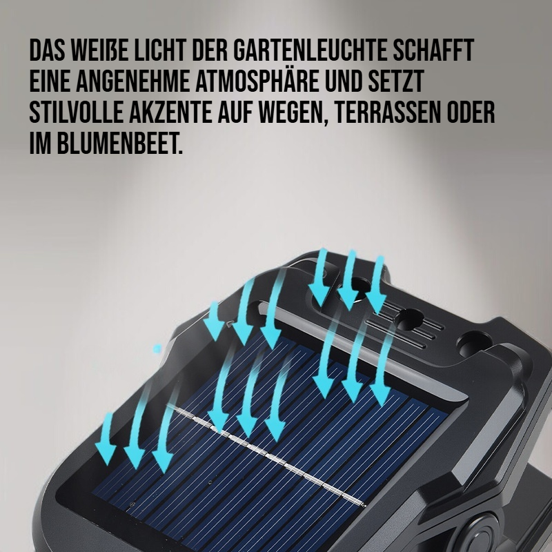 Solarenergie erheben weißes Licht Gartenluchte