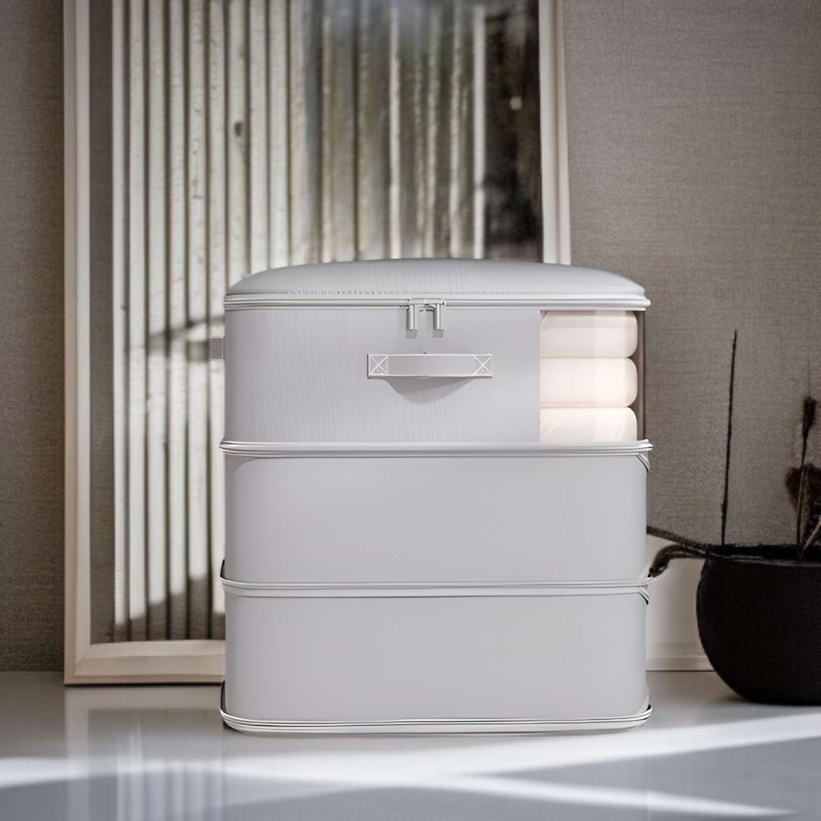 ダウンジャケット、キルト、シルクキルト用のキルト収納バッグ、冬物季節衣類や寝具収納バッグ用の特別な圧縮バッグ