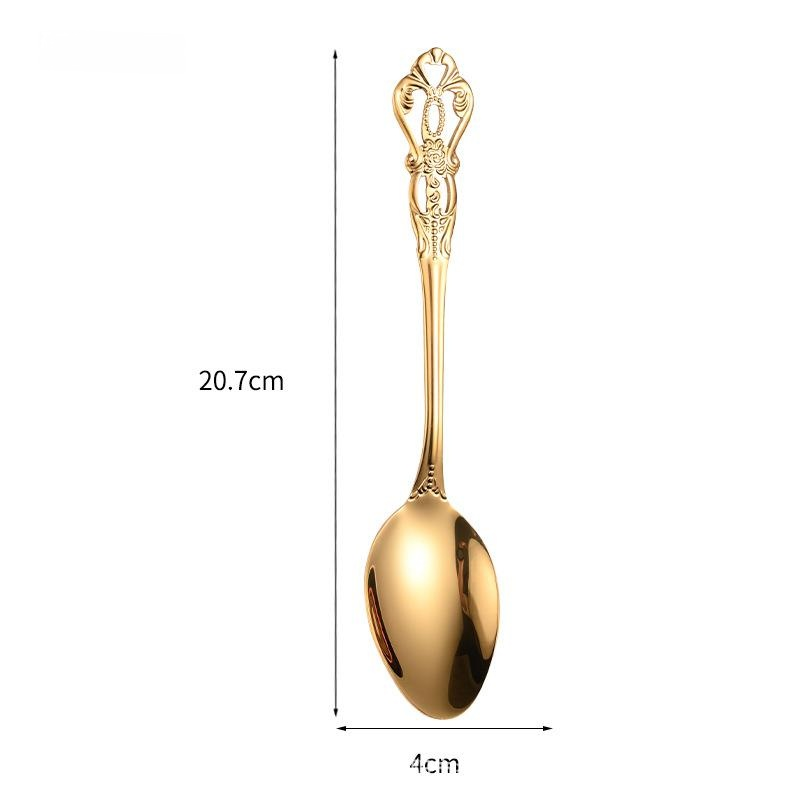 Vintage Gold Stainless Steel Flatware Set