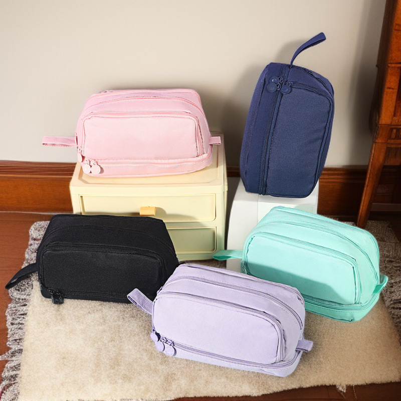 雙層雙開窗筆袋