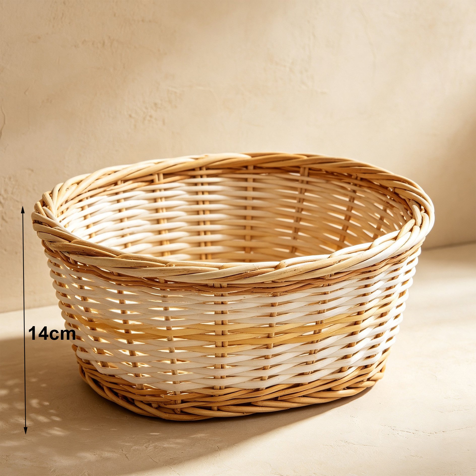 Versatile woven baskets set for closets and shelves