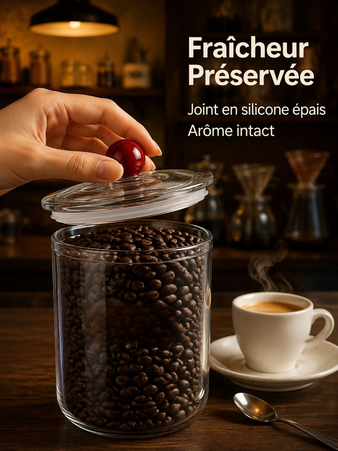 Bocal de conservation pour la cuisine