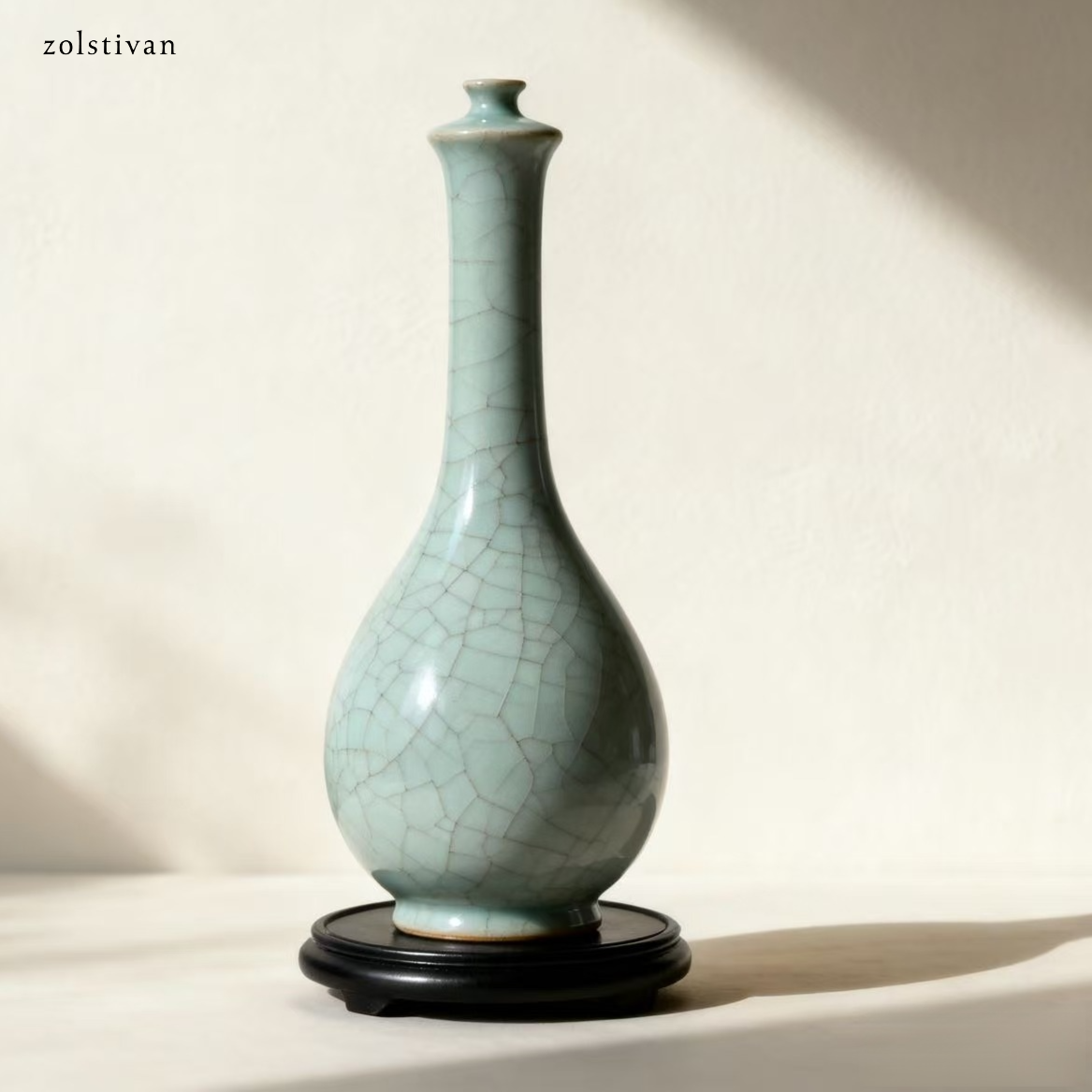 셀라돈 크랙클 꽃병