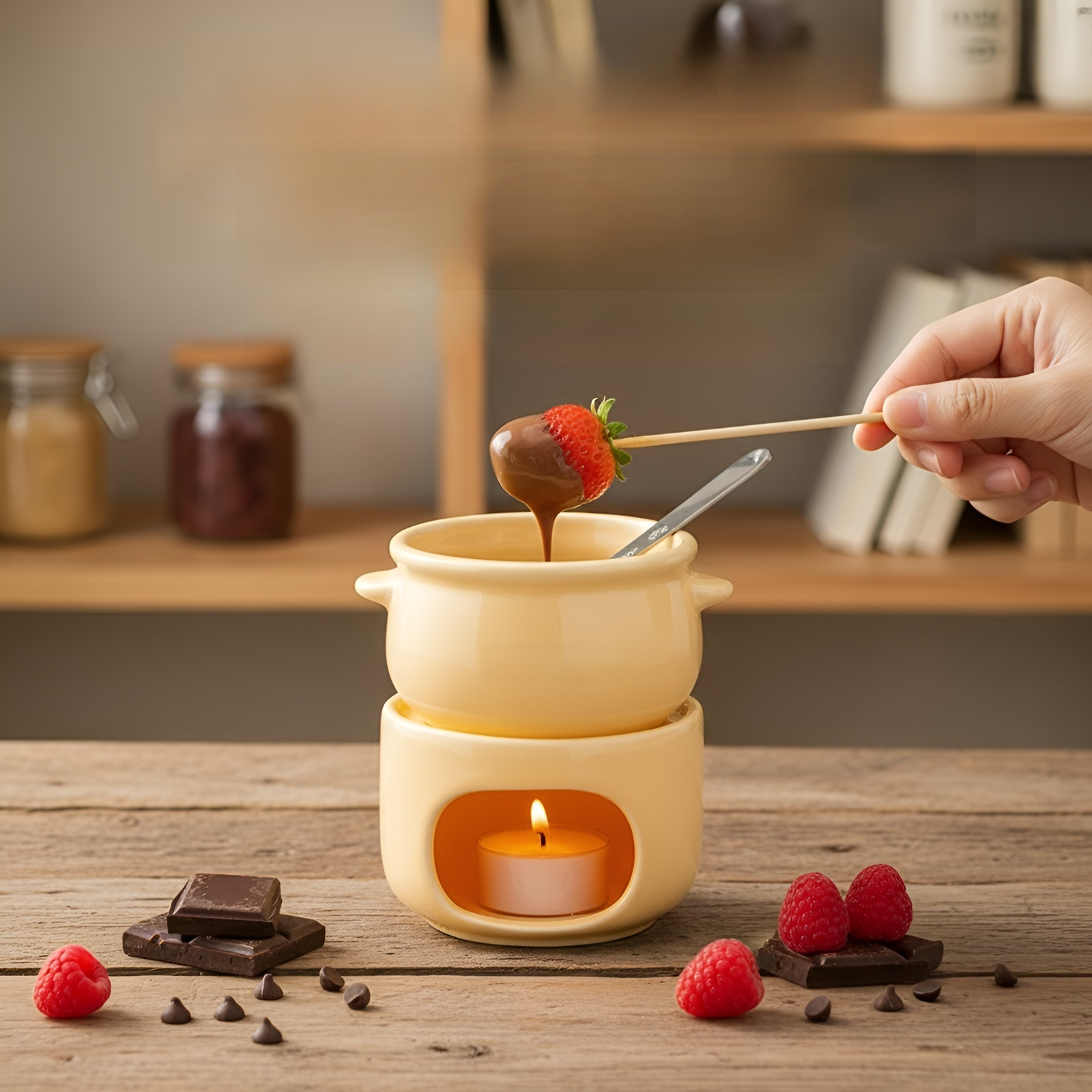 Calentador de cerámica para derretir chocolate 