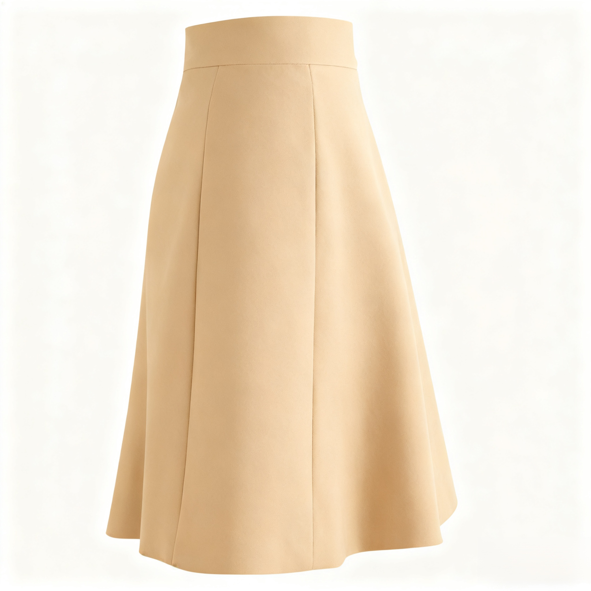  Eleganter beiger Midirock 