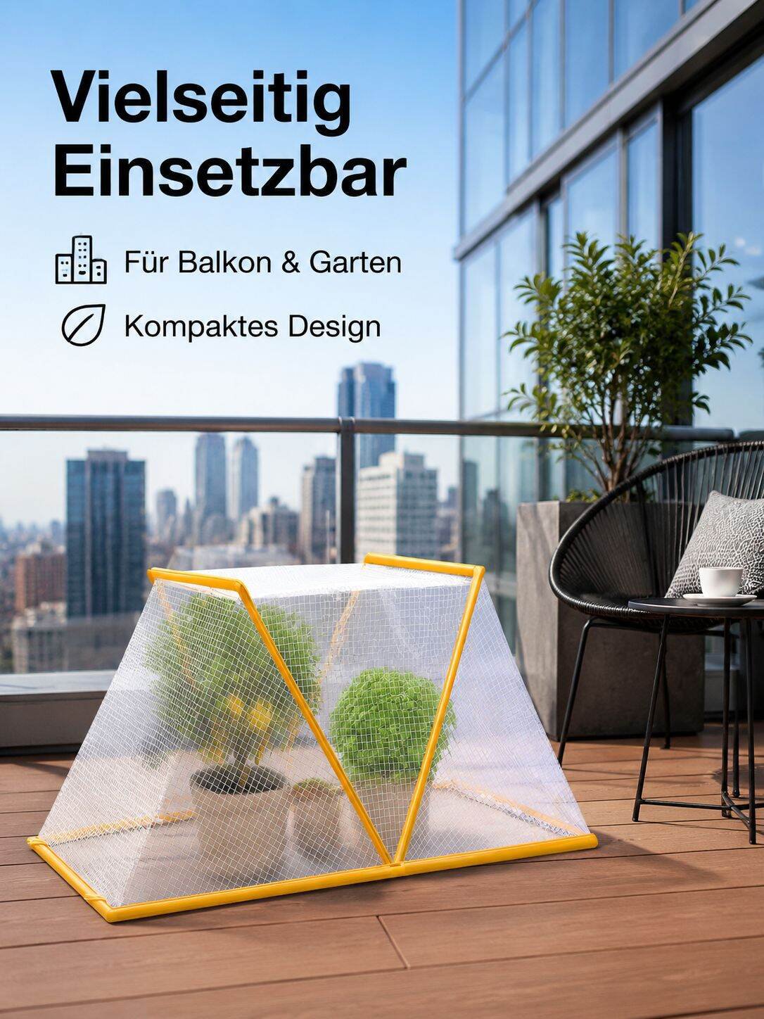 Transparente Gartenpflanzen-Schutzhaube, faltbares Frostschutz-Zelt