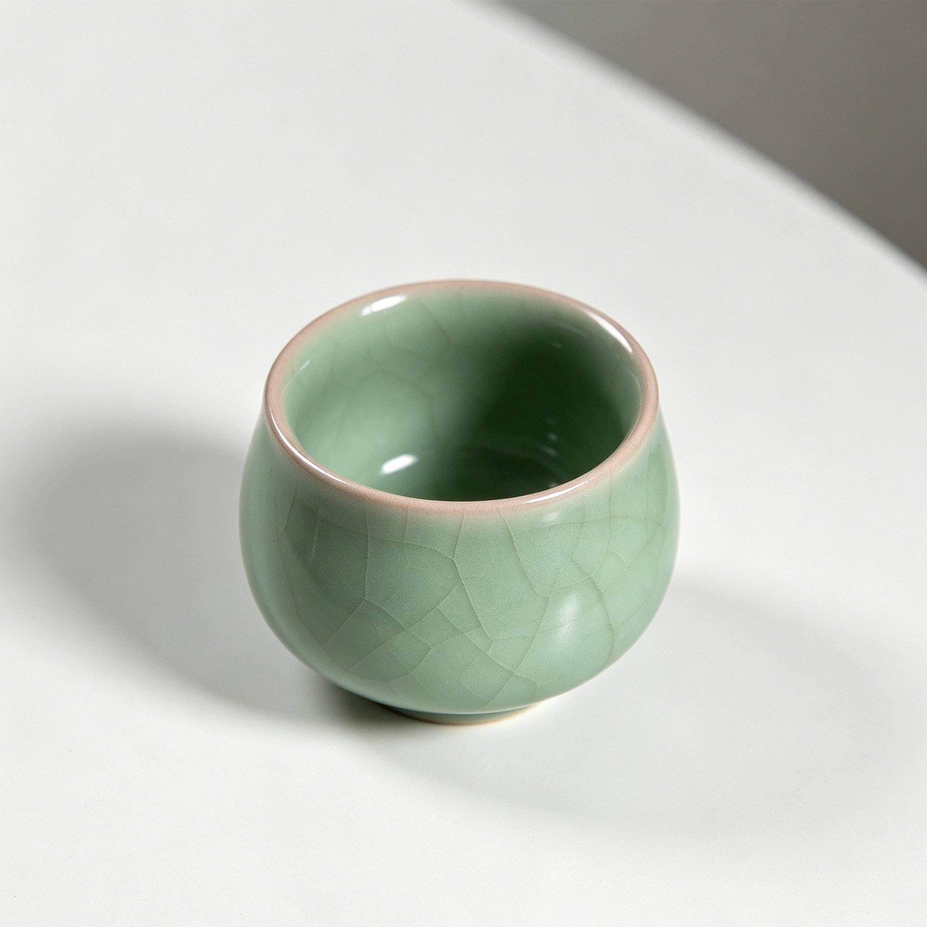 Handcrafted Chinese porcelain teacup
