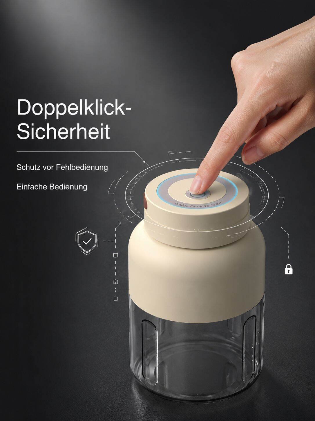 Praktische Haushalts-Saftmaschine für frische Smoothies