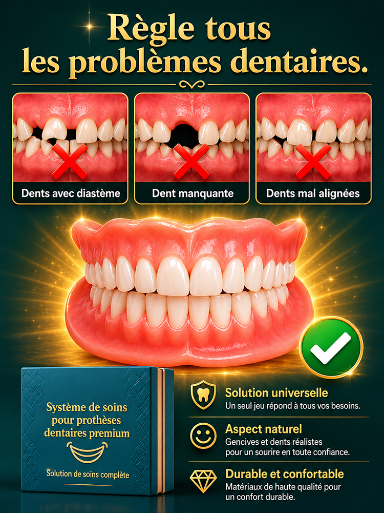  Ensemble complet de prothèses dentaires haut de gamme