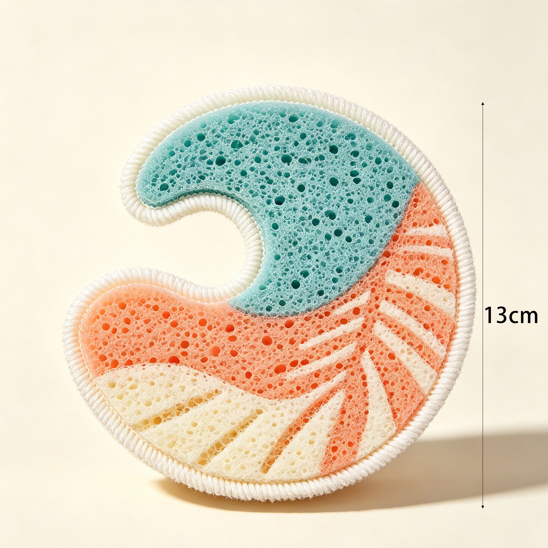 Wave Sponge Dishwashing Wipe removing tough stains