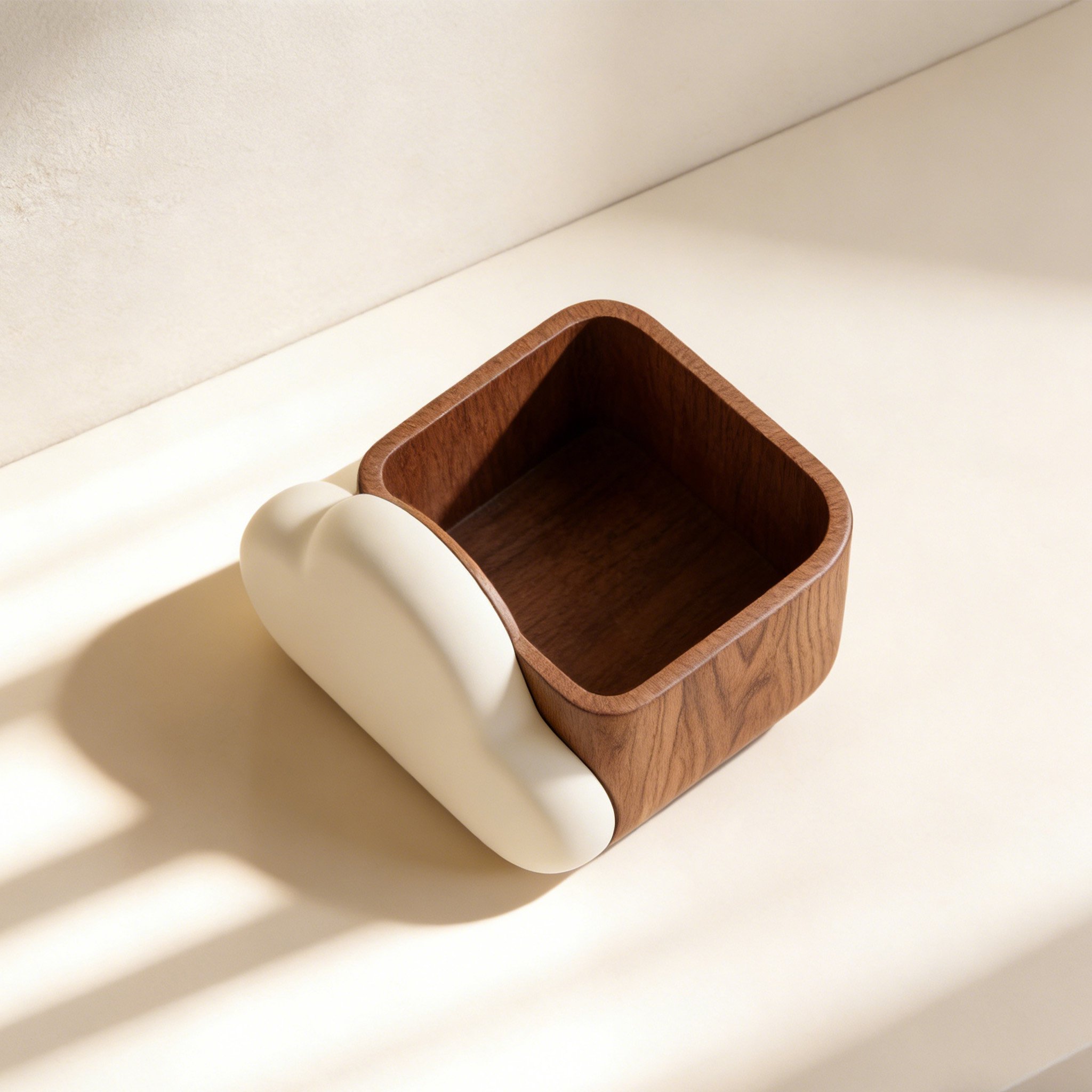 Multi-functional Solid Wood Desk Organizer