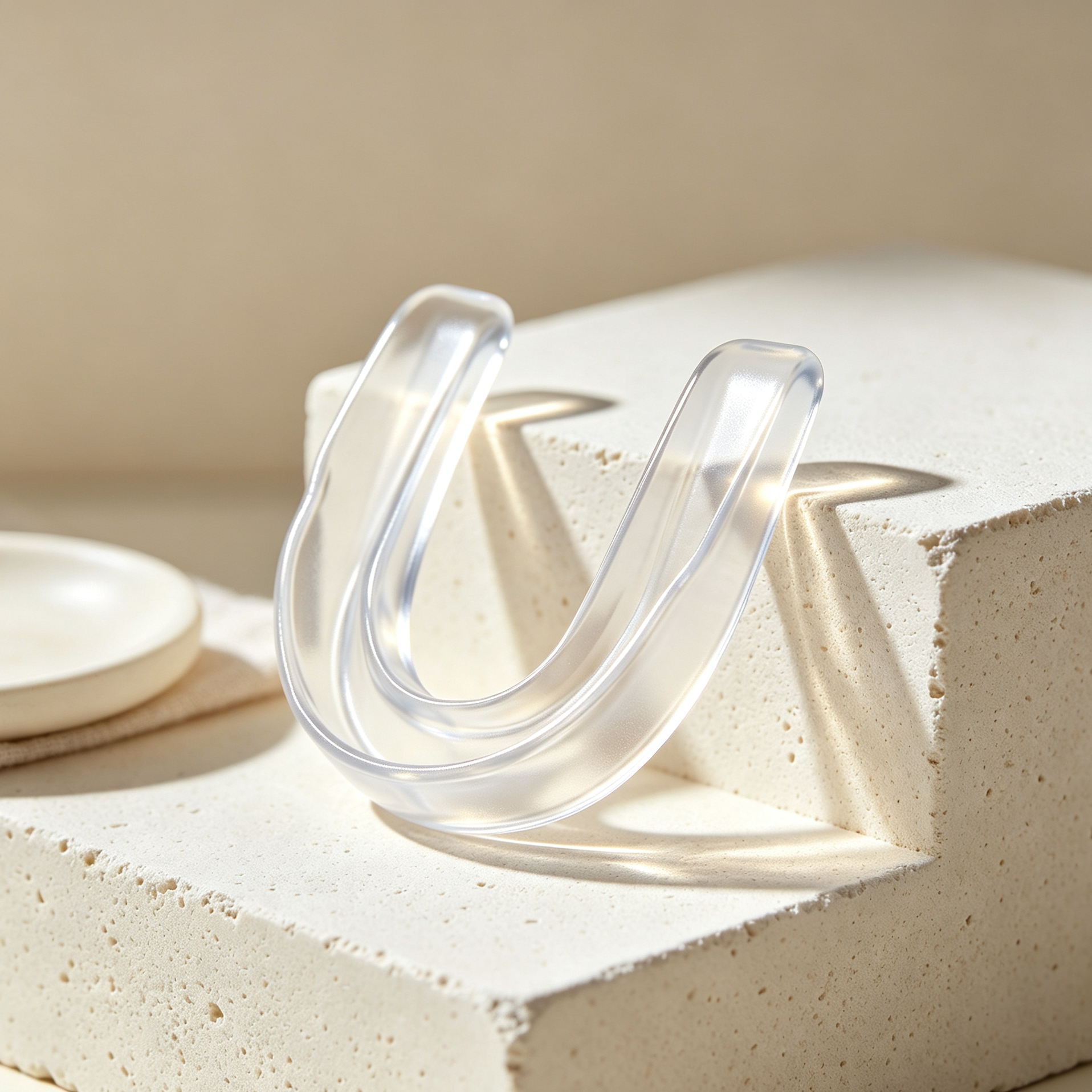 Orthodontic post retainer on white background