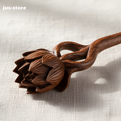 High-end wooden hairpins for everyday hairstyles (5 pieces)