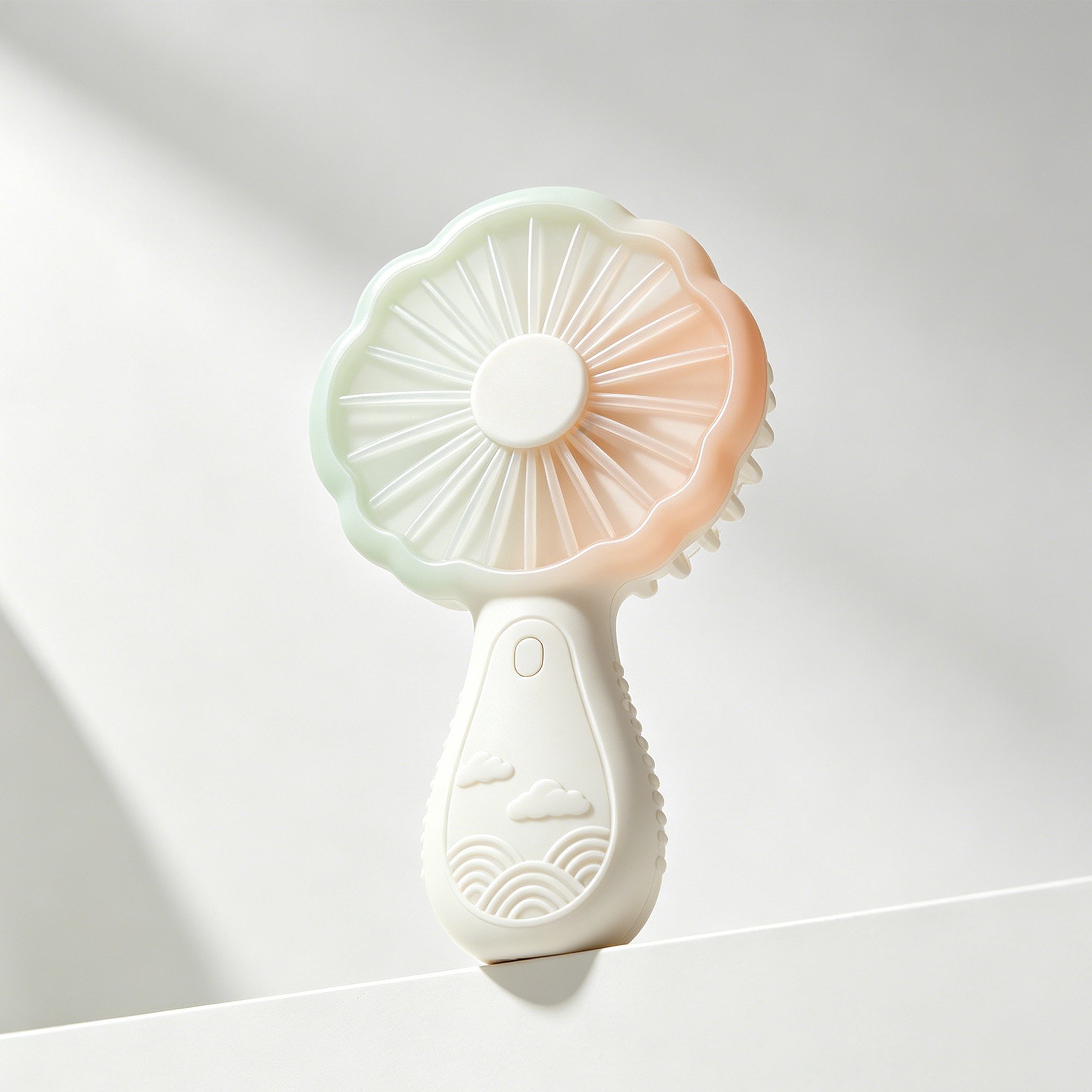 Mini-éventails portables en forme de fleur (3 pièces)