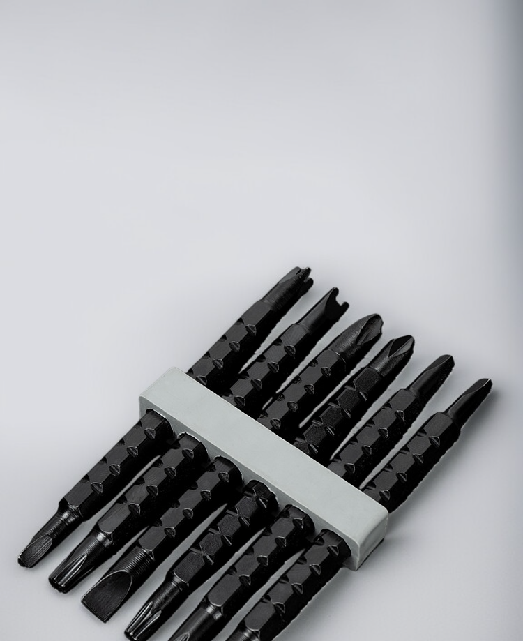 Magnetic screwdriver tips for easy screw placement