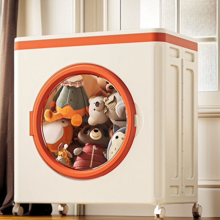 가정용 의류 정리함 빅맥 접이식 수납함 도르래 초대형 의류 수납함 플랩 가정용 이불 수납함