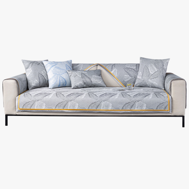 レザーソファークッションアイスシルクカバークロス 夏の滑り止め涼しい感じクッションクーラーカバーカバー