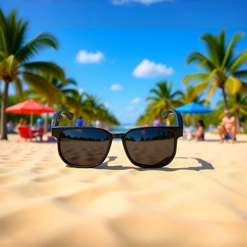 ファッションサングラススマートブルートゥースメガネ正面画像