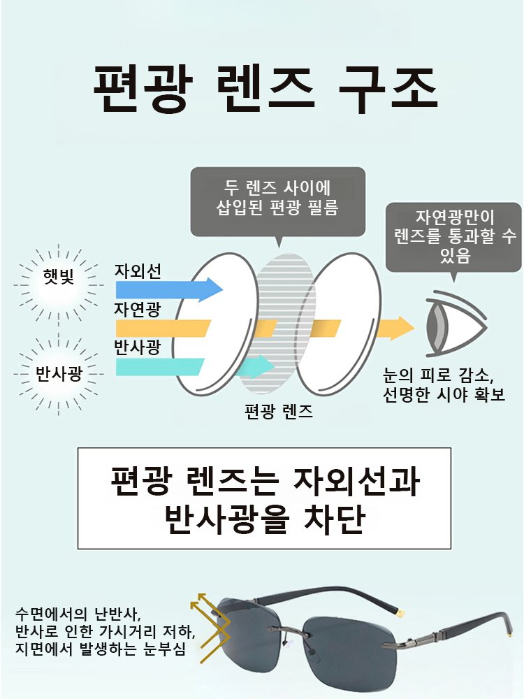 크리스탈 무테 프레임리스 선글라스