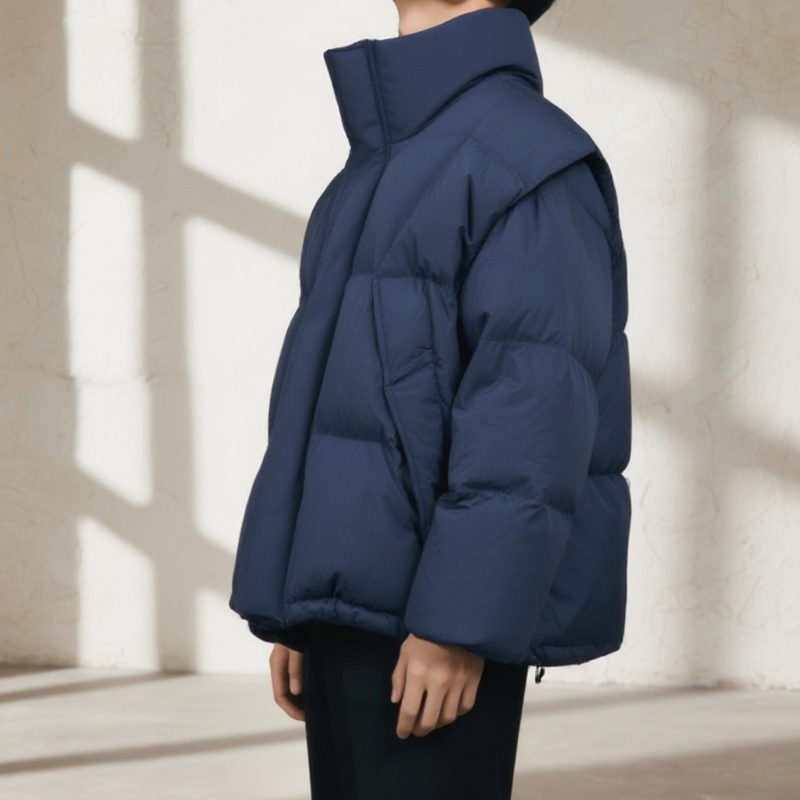 남성용 블루 다운 재킷