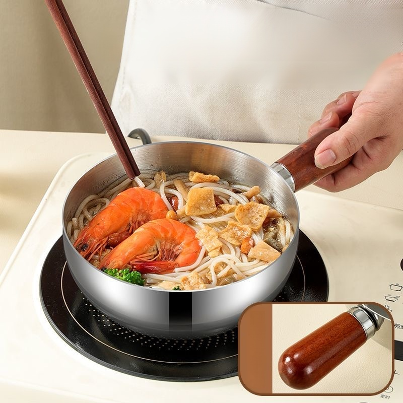 Small Thickened Stainless Steel Milk Pot Without Coating