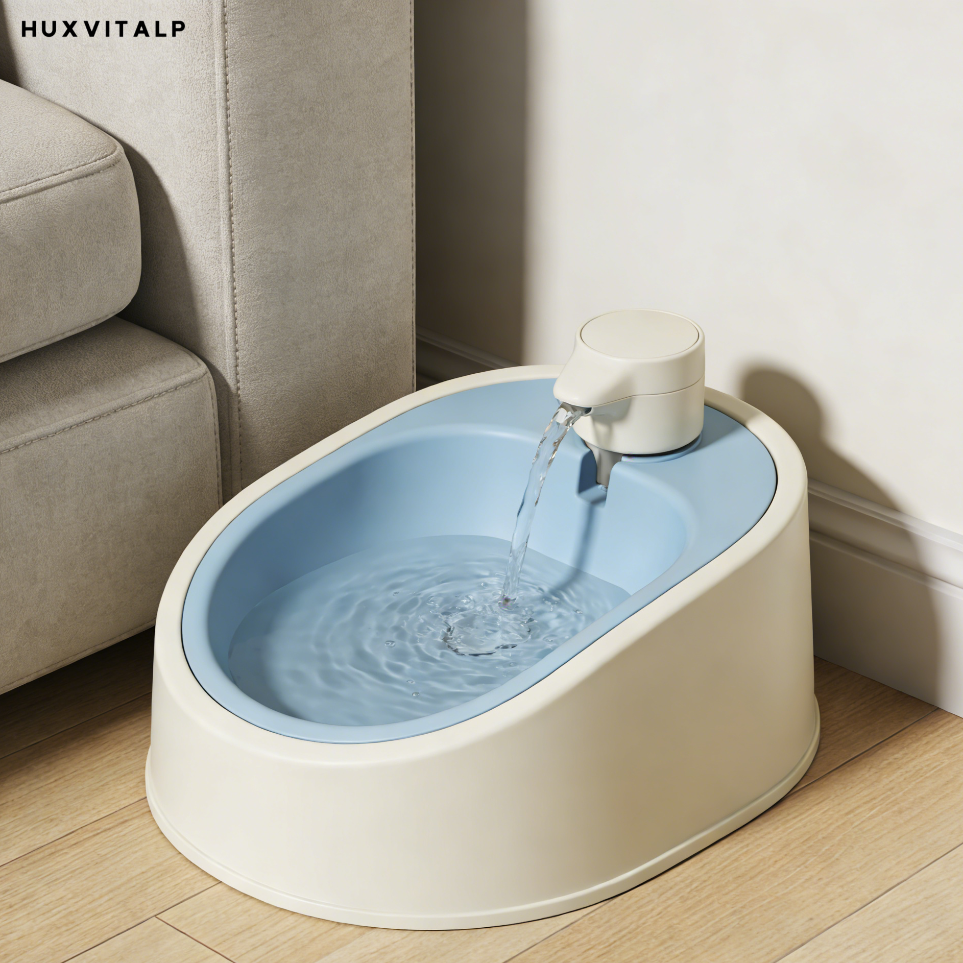 Automatic water bowls for cats set of 2