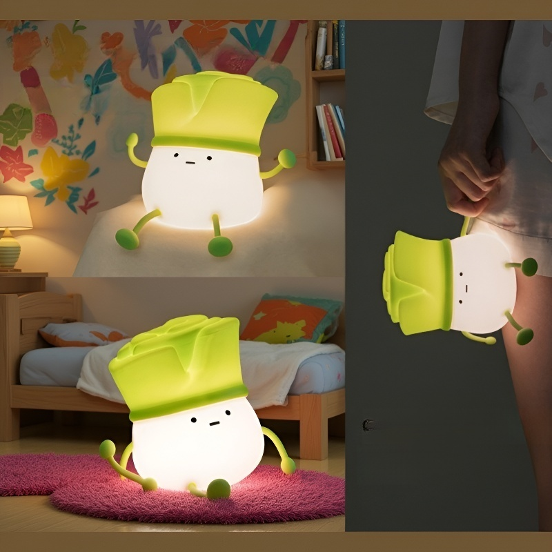 파 모양 실리콘 패팅 나이트 라이트