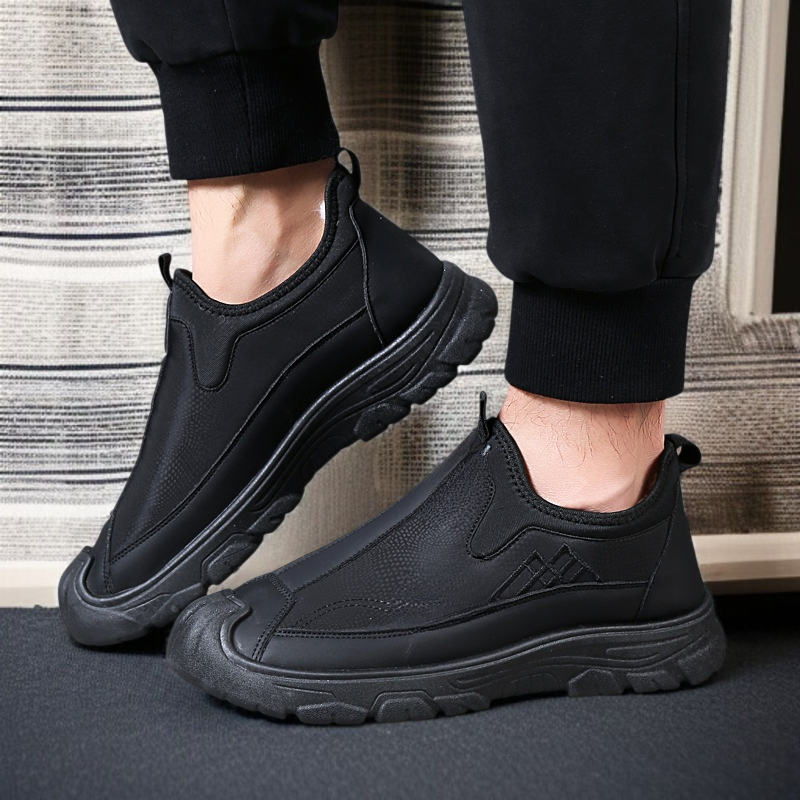 캐주얼 남성 보온부츠 융털 방수 원터치 스노부츠 미끄럼 방지 융털 방수 보온부츠