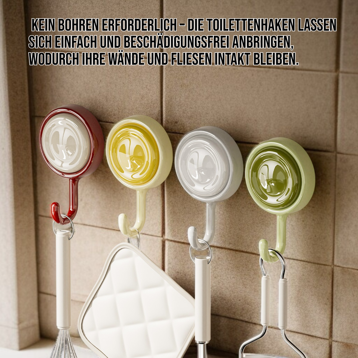4 Toiletten ohne Bohrhaken
