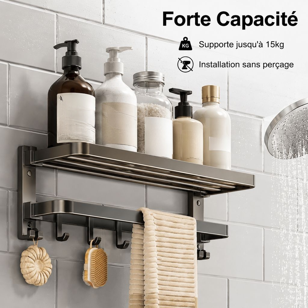 Porte-serviettes sans perçage