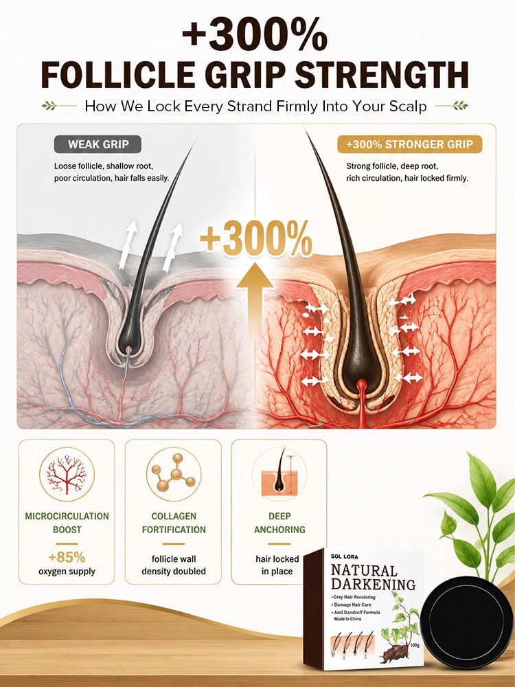 【10x Rapid Growth】Natural He Shou Wu Hair Growth Soap