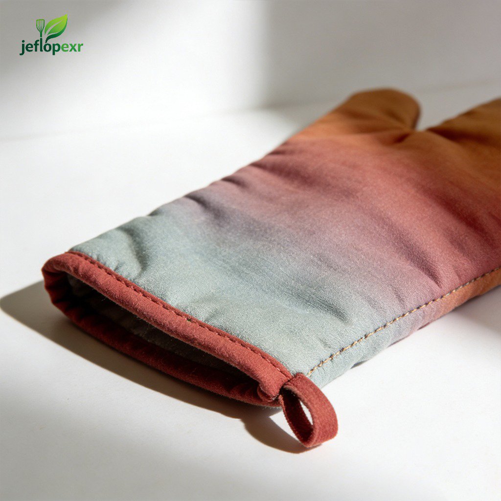 Guantes térmicos de algodón y lino para cocina y horno