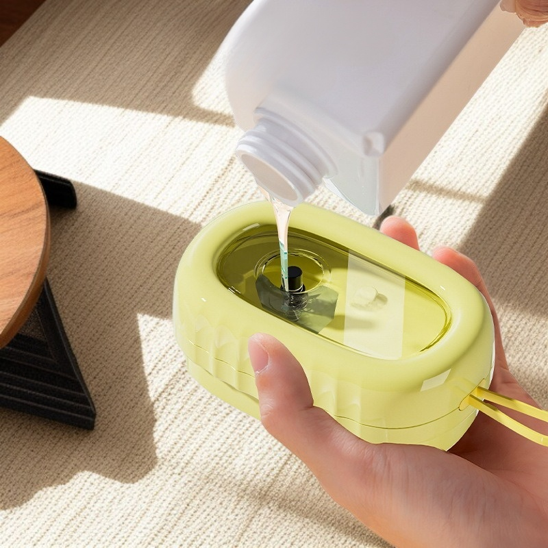 Household Soft Foam Laundry Roller Liquid Multi-Function Cleaning Brush