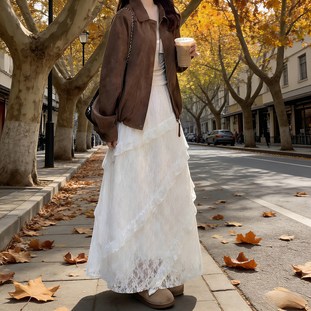 レースのケーキスカート